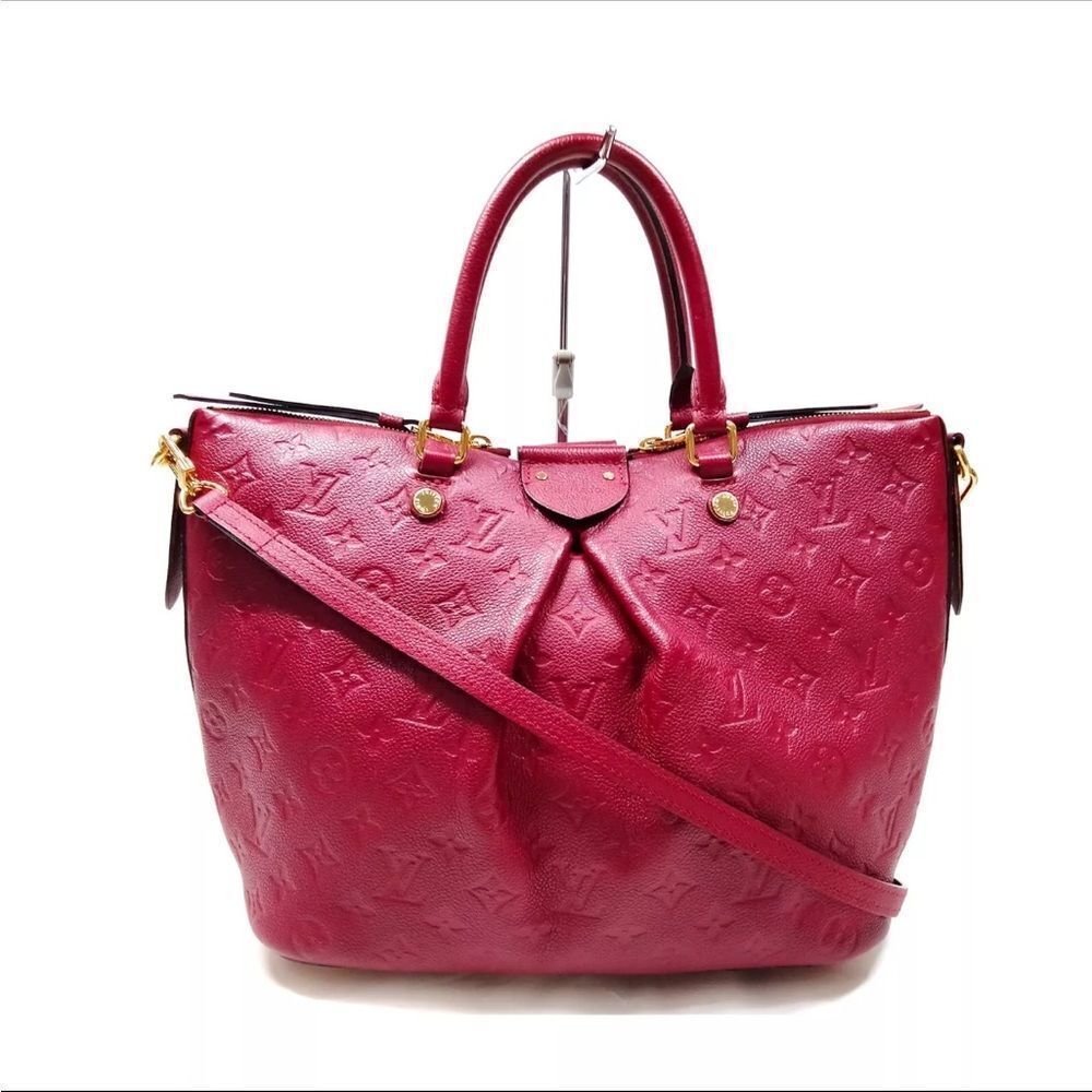 Auth Louis Vuitton LV Shoulder Bag M50638  MAZARINE PM Red Monogram Empreinte